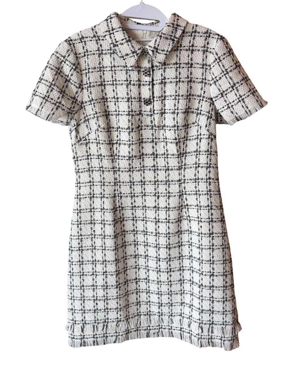Eliza J NWT Dress Black/White Princess Seam Dress Size 8
